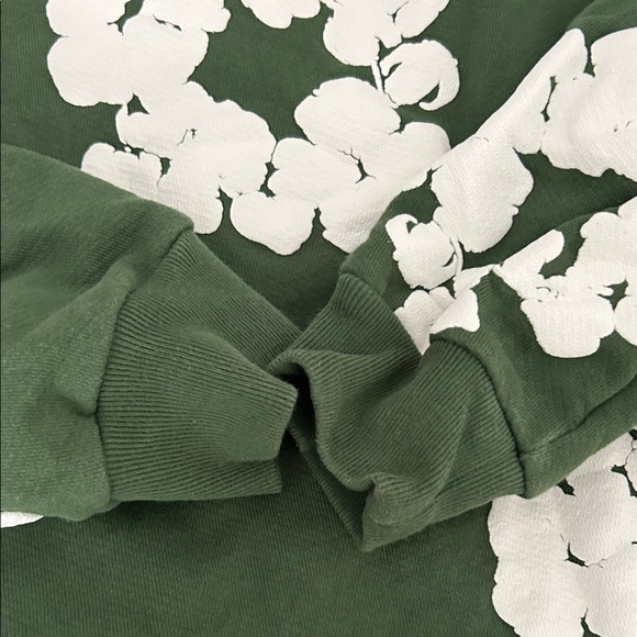 Denim Tears Floral Green Hoodie size small - Picture 3 of 5